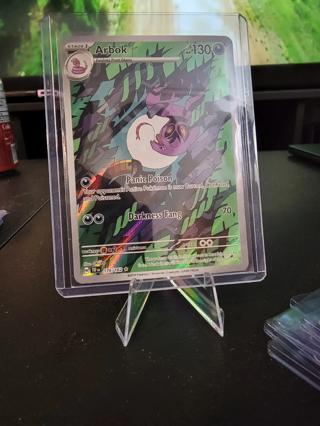Pokemon Arbok 176/162 Card -  Near Mint Condition thumbnail