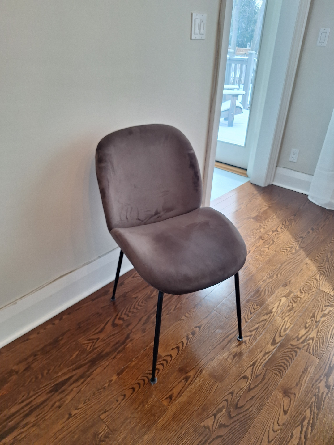 Structube Modern Velvet Dining Chair - photo 2