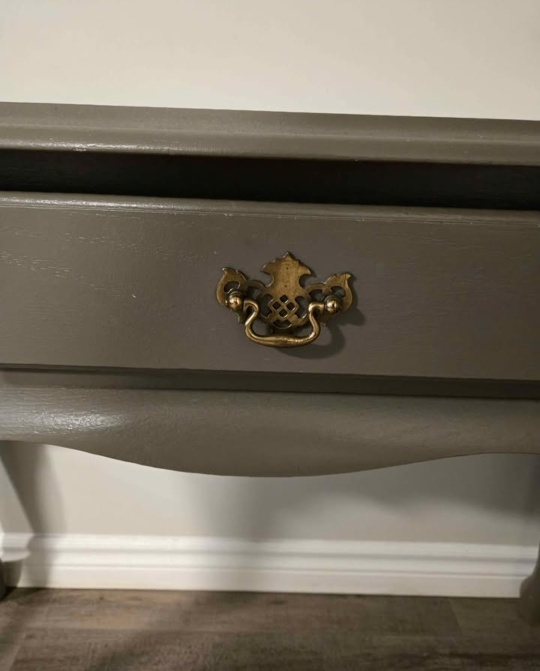 Vintage Accent Table with Drawer - photo 2