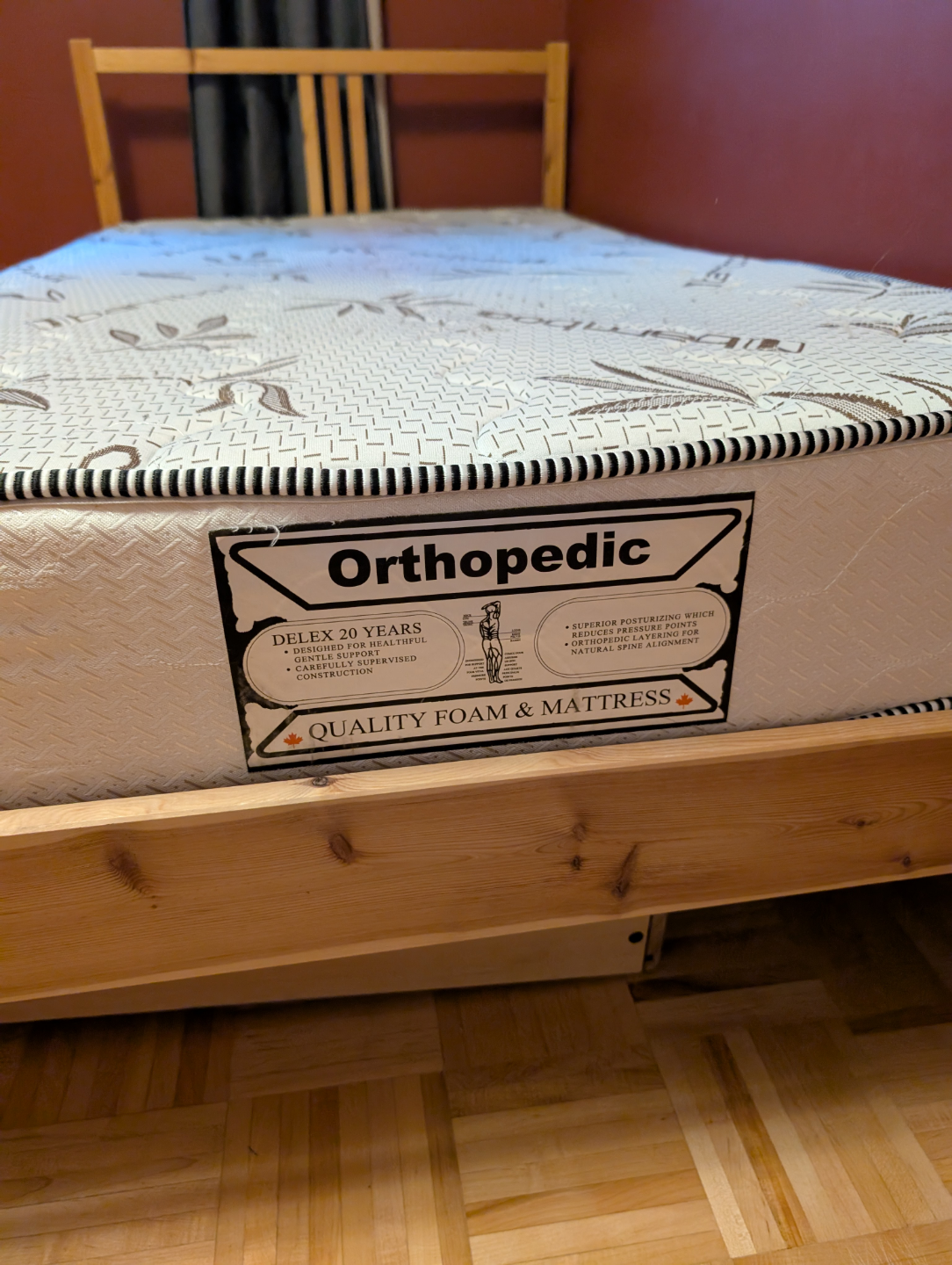 Ikea Tarva Single Bed Frame with orthopedic Mattress - photo 2