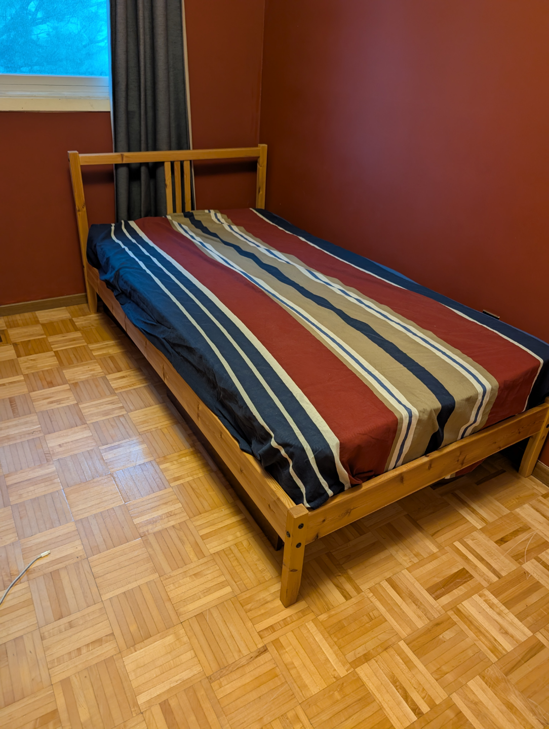 Ikea Tarva Single Bed Frame with orthopedic Mattress - photo 3