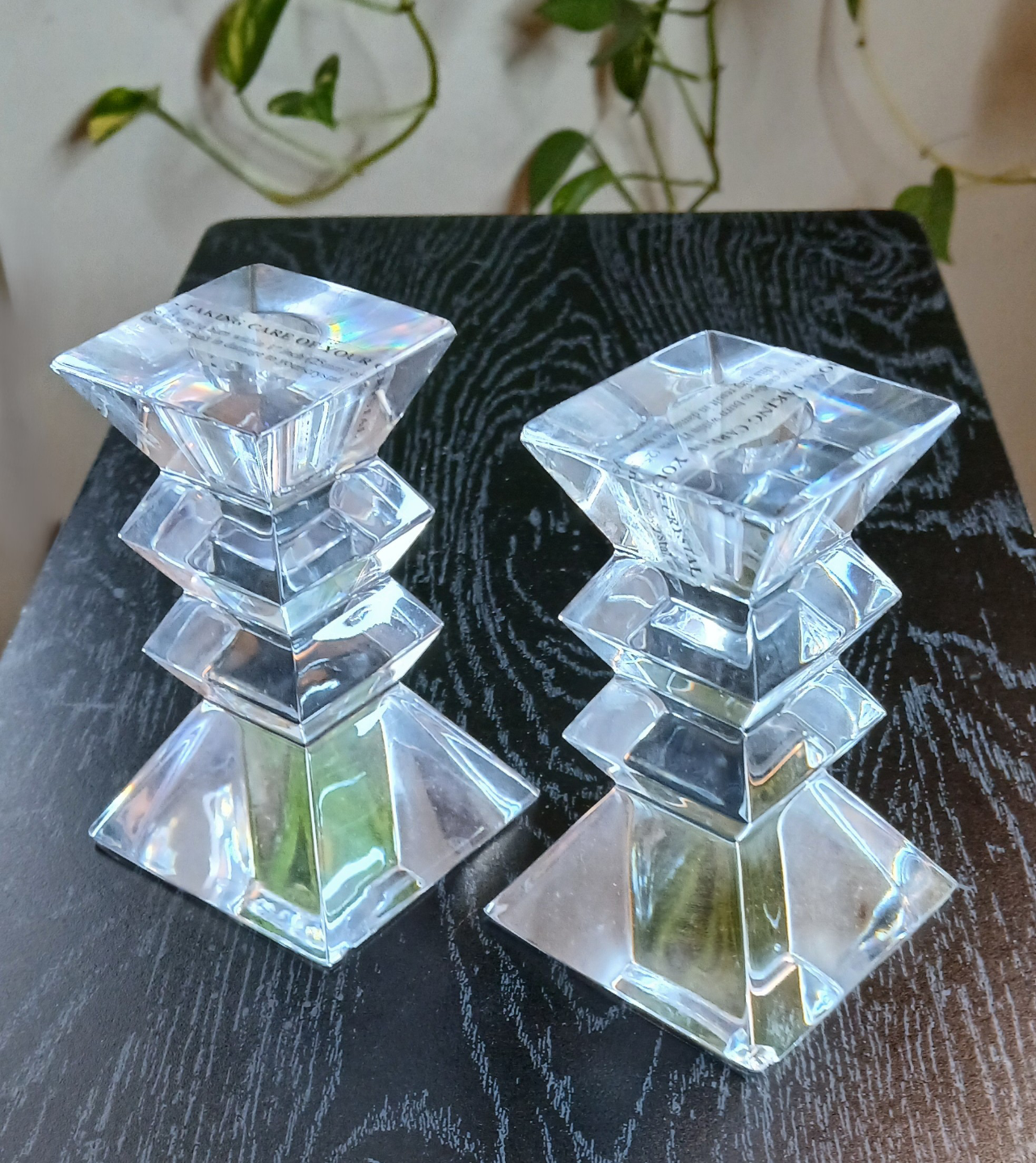 A Pair of Candle Holders for Taper Candles