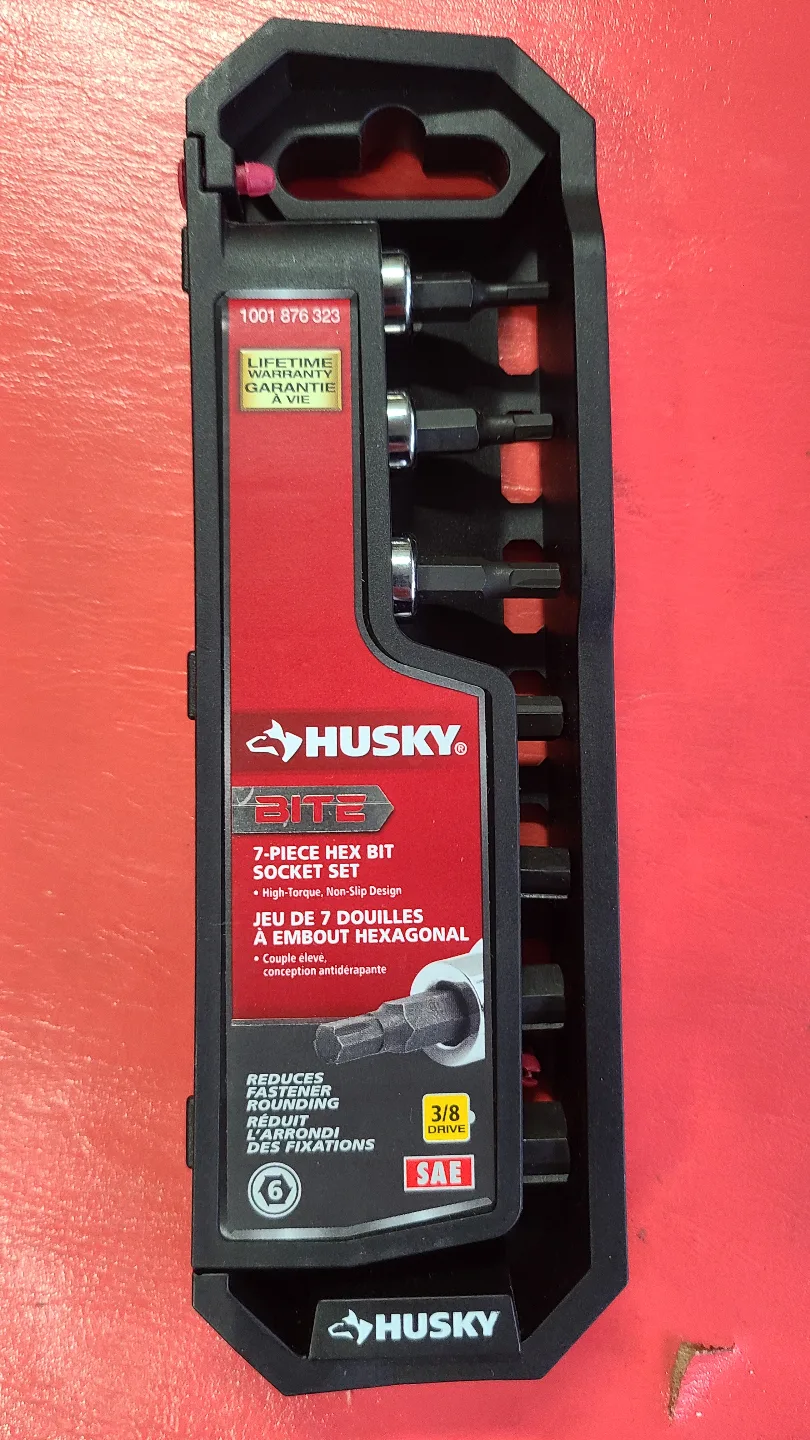 Husky 7-Piece Hex Bit Socket Set - 3/8 Drive SAE thumbnail