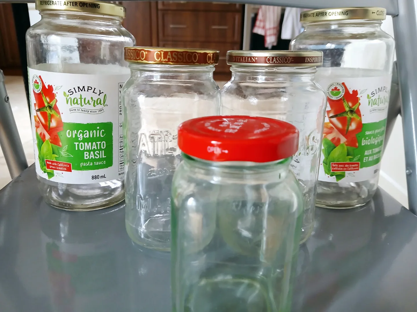 Set of 5 empty glass jars image indicator(2)