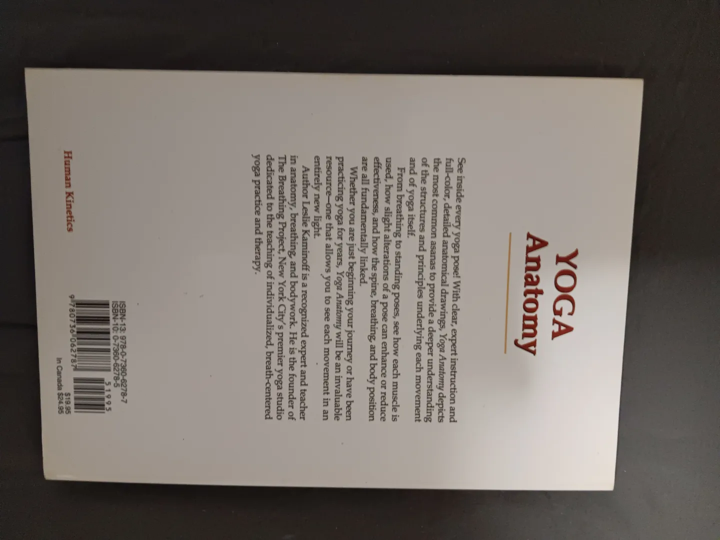 Yoga Anatomy by Leslie Kaminoff - Human Kinetics image indicator(2)