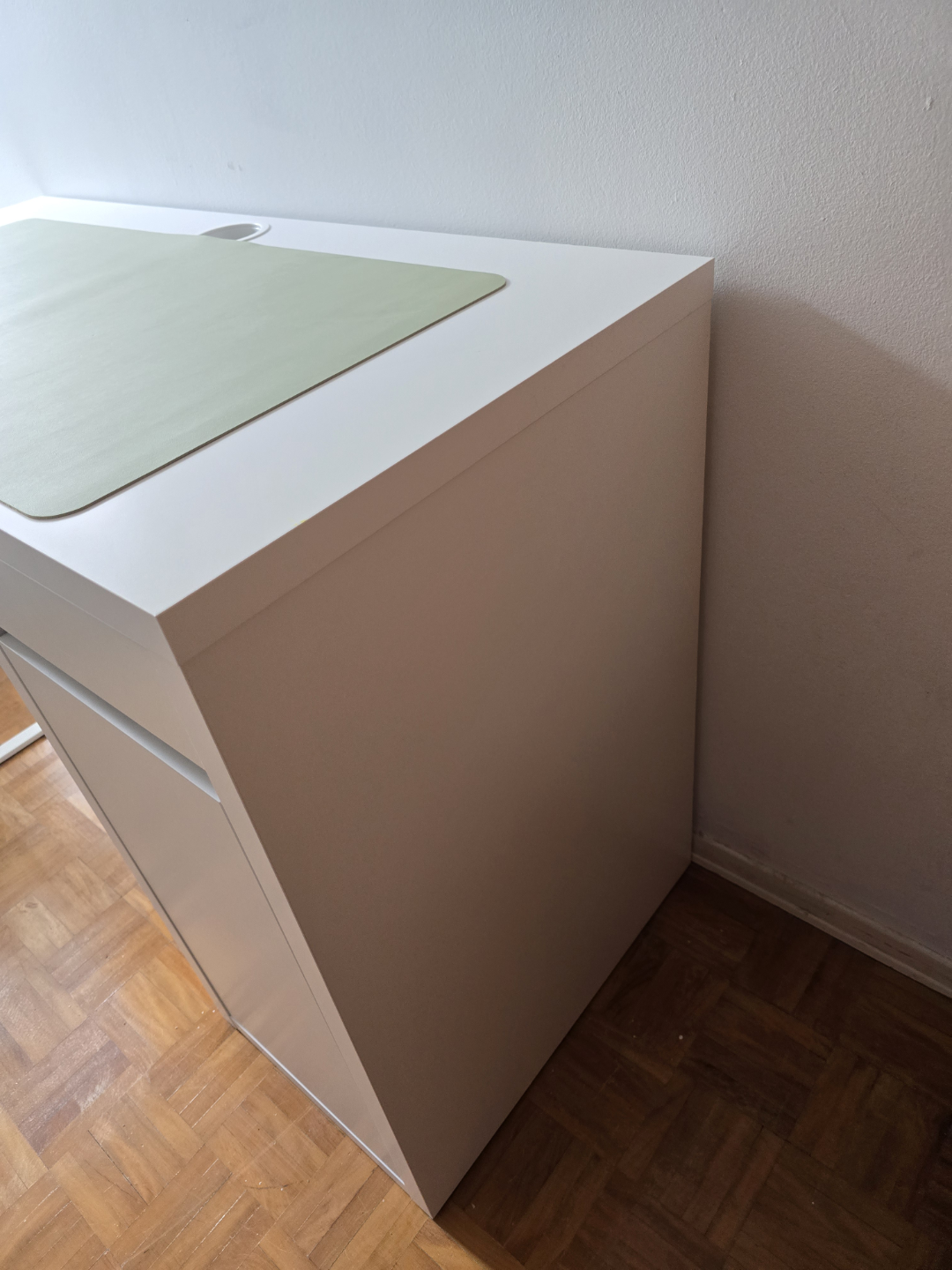 White IKEA Desk with Drawers and Cabinet - photo 5