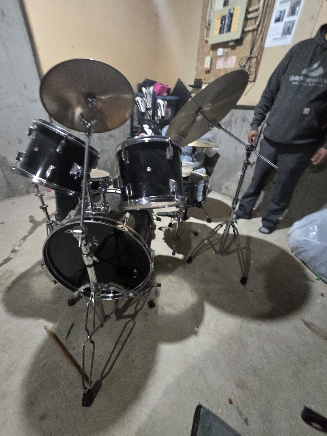 Used Evans Drum Set with Sabian Cymbals and Vic Firth Sticks - photo 4