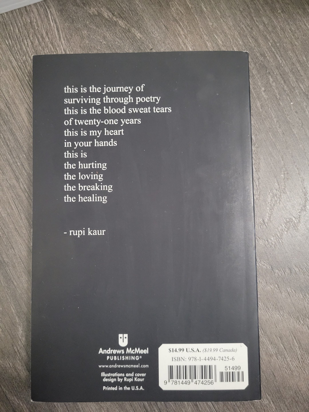 Milk and Honey by Rupi Kaur - Paperback Book - photo 2