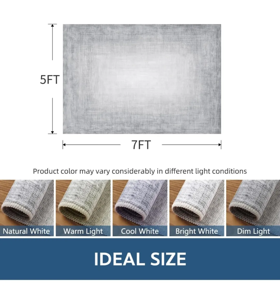 Abstract Area Rug, 5x7 Area Rugs for Living Room Ultra image indicator(2)