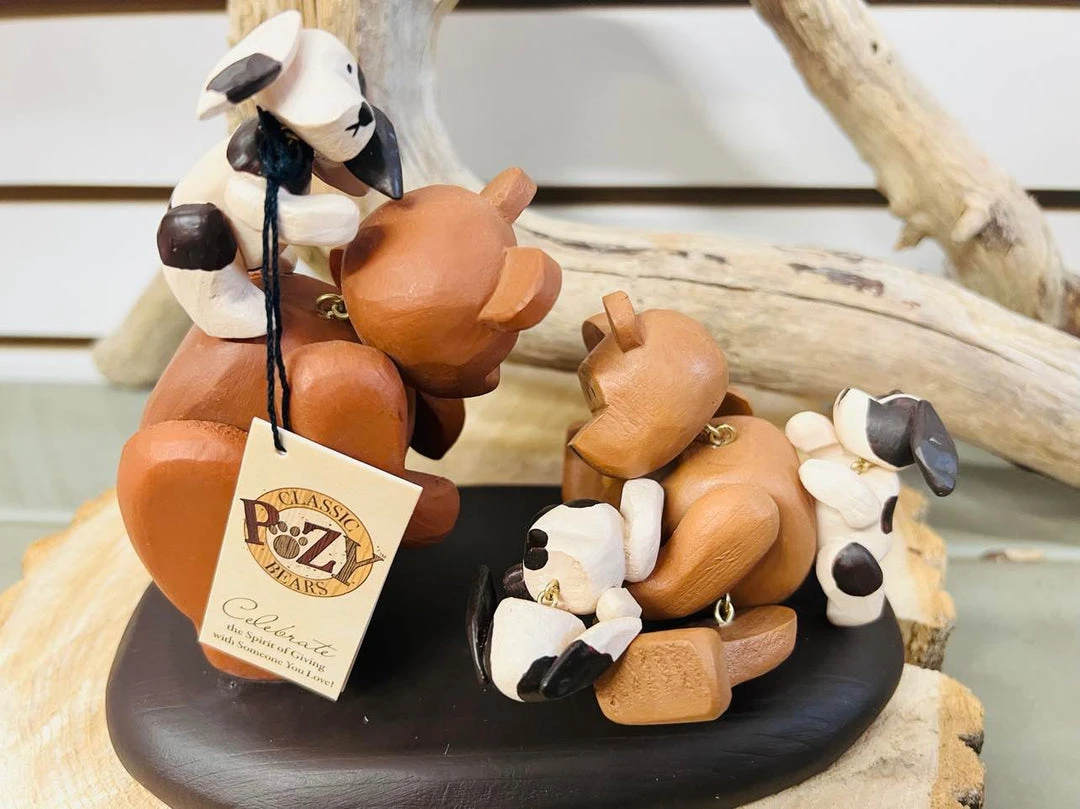 New in Box Classic Pozy Bears Figurine - New Friends