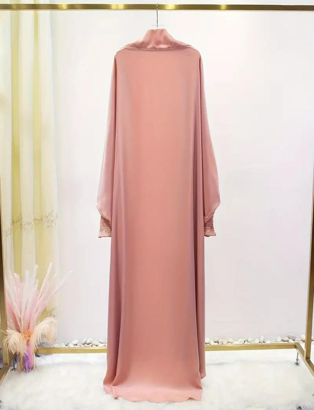 Elegant Dusty Rose Abaya - photo 2