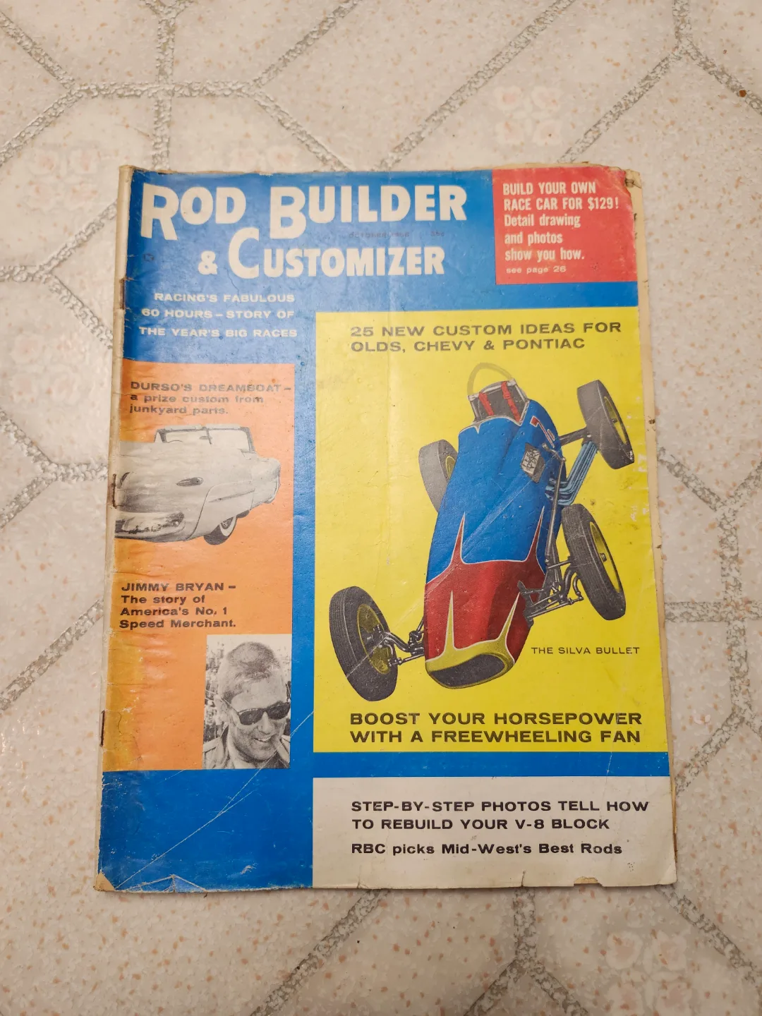 Vintage Rod Builder & Customizer Magazine 1958 thumbnail