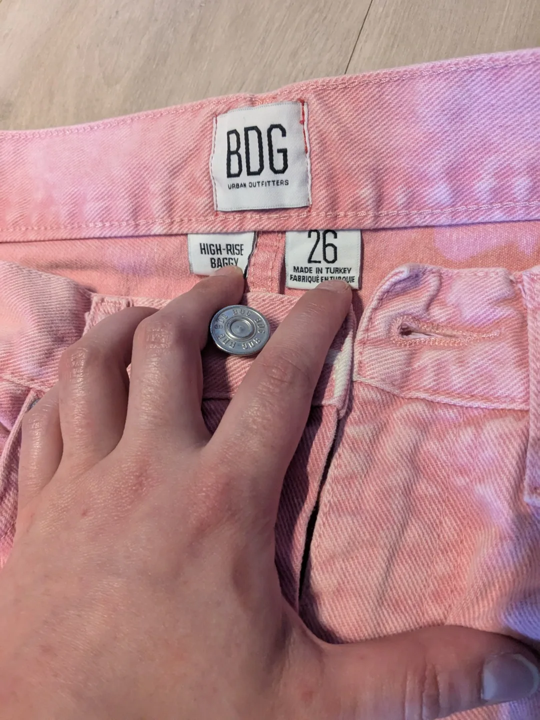 BDG Pink Ombre High-Rise Baggy Jeans image indicator(3)