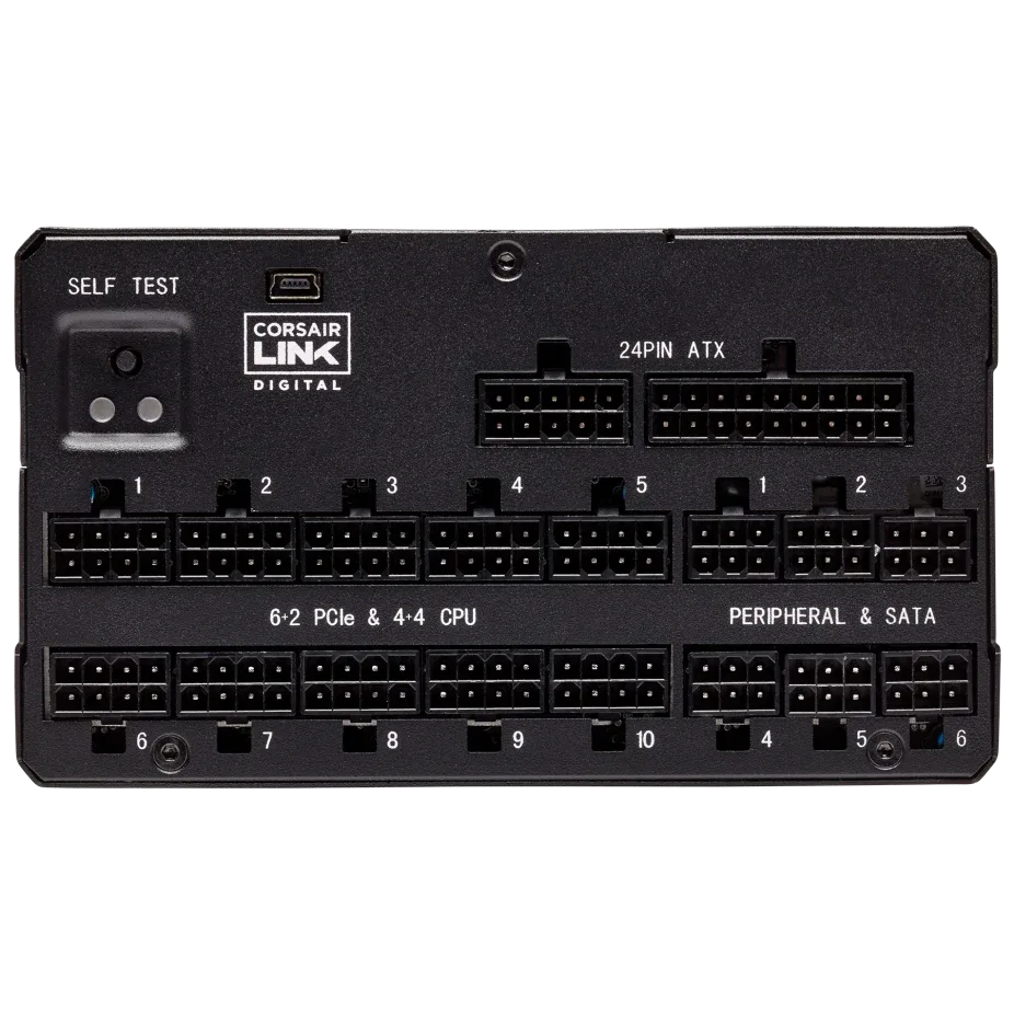 Corsair AX1600i 1600W 80+ Titanium Fully Modular Power Supply image indicator(2)