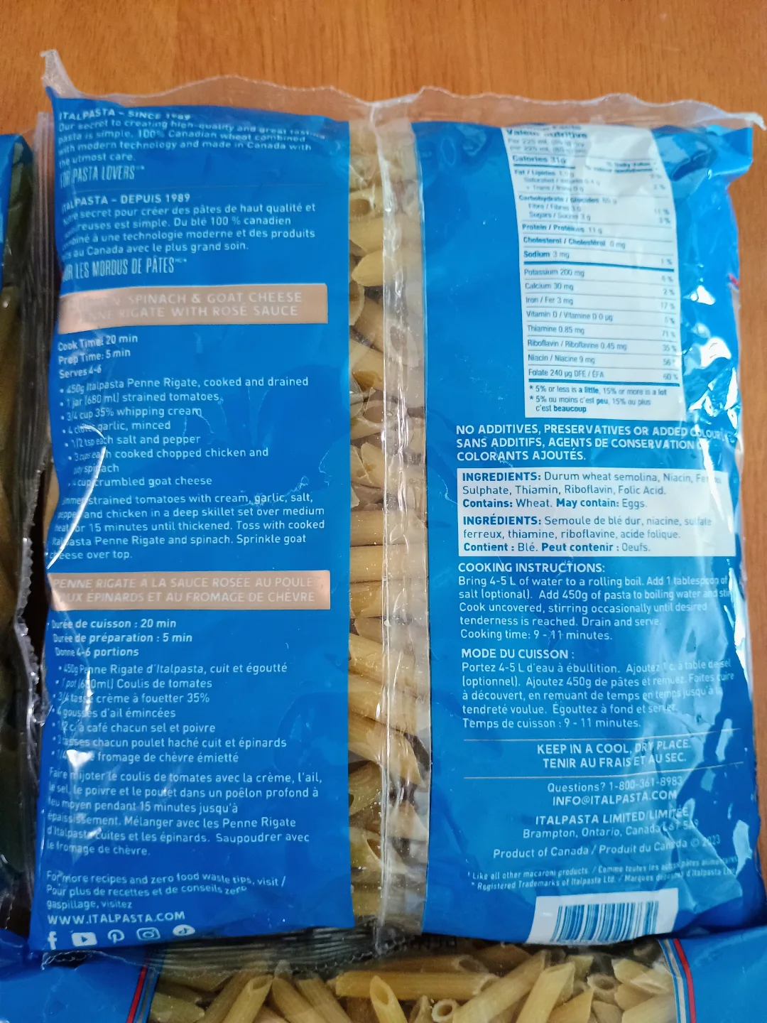 👉🇨🇦 #Freecycle 1 unopened bag Italpasta Penne Rigate Pasta image indicator(3)
