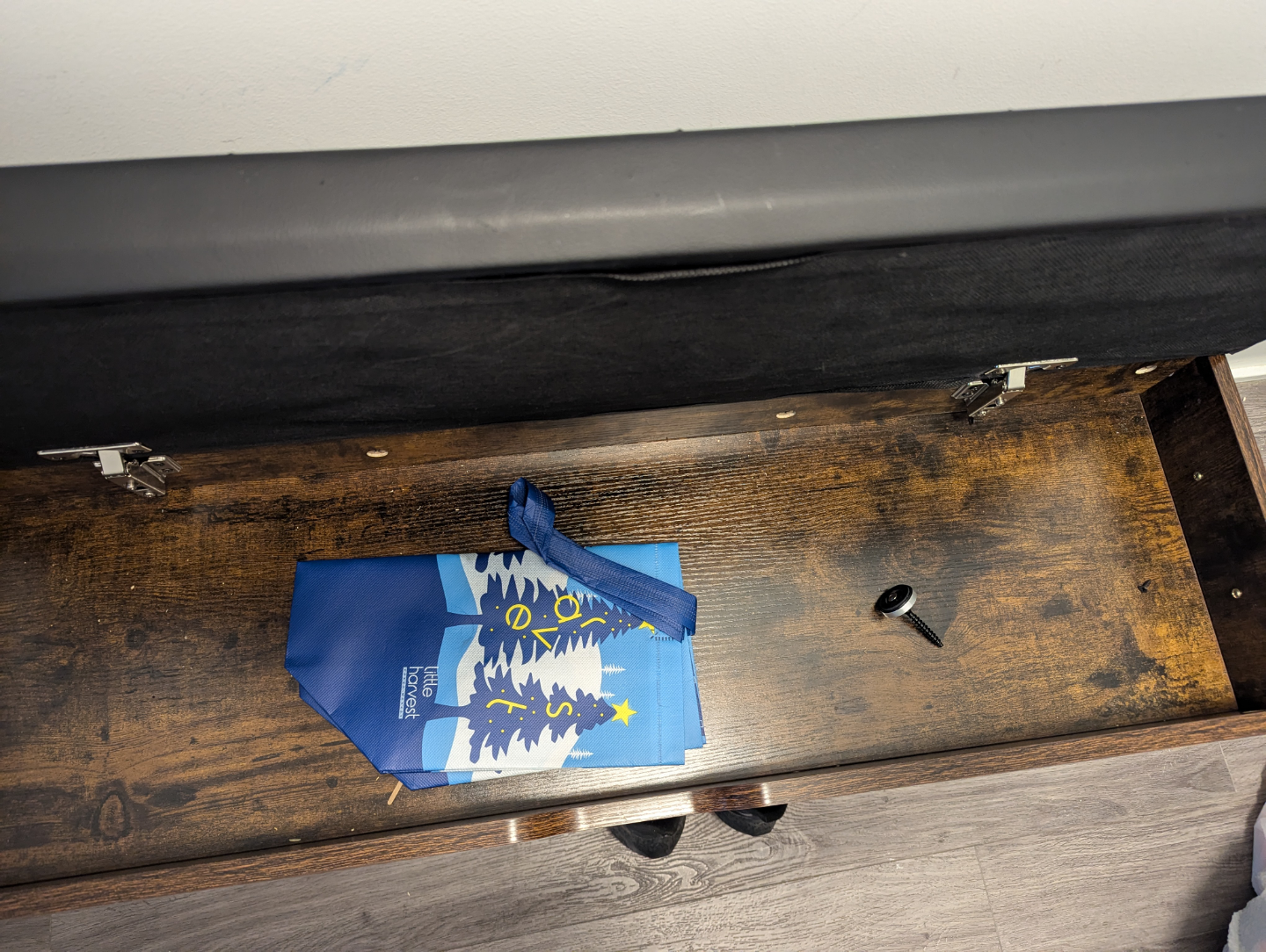 Shoe Storage Bench with Cushion - photo 3
