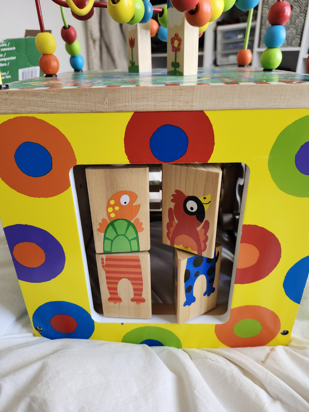 Busy Town Wooden Activity Cube Toy - photo 3
