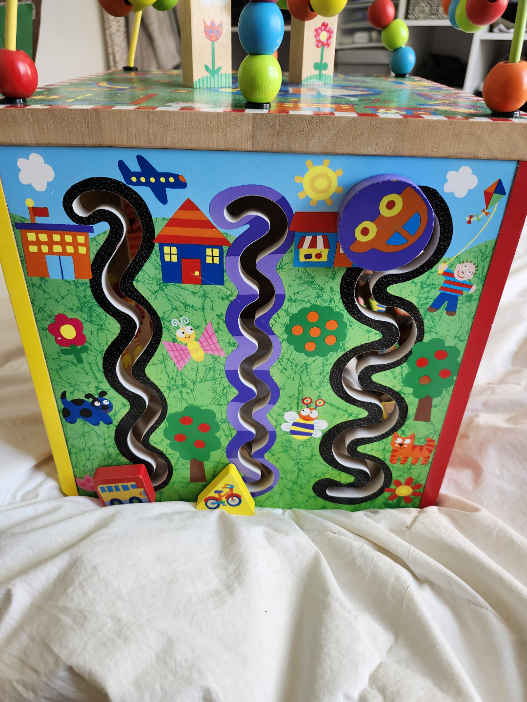 Busy Town Wooden Activity Cube Toy - photo 4