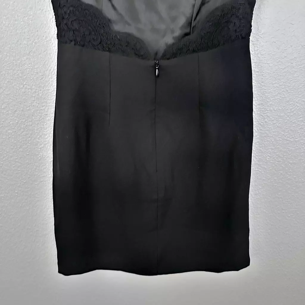 Black Lace Detail Mini Dress - photo 3