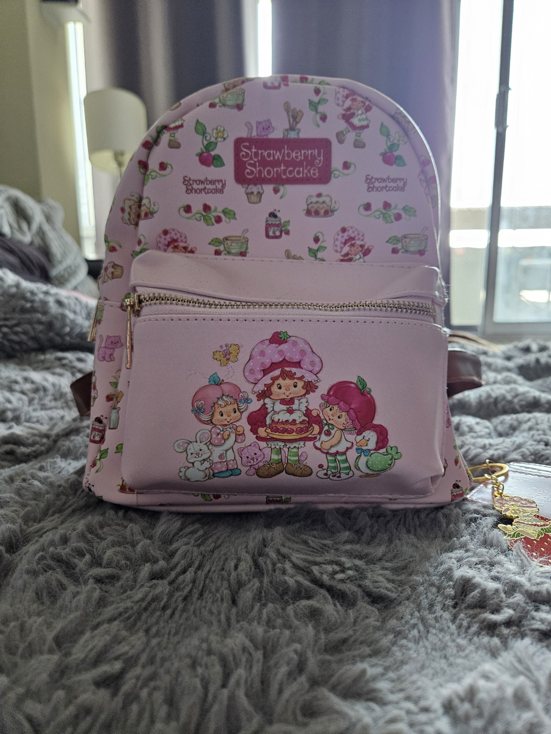 Strawberry Shortcake Mini Backpack and Card Holder Set - photo 2