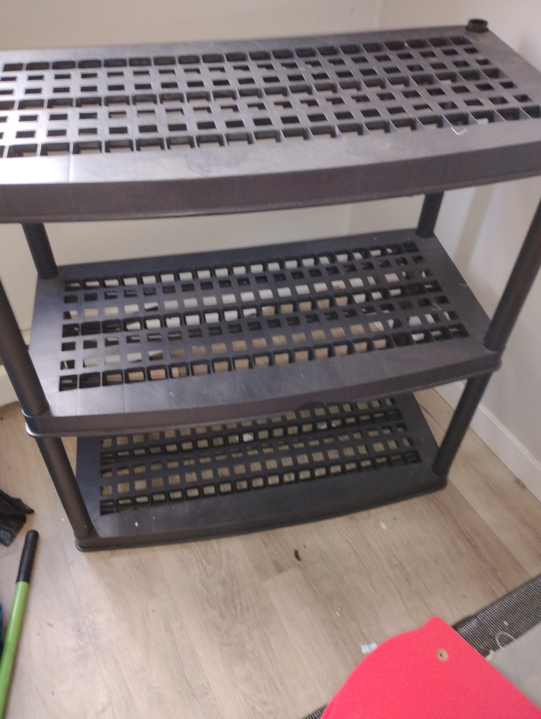 3-Tier Plastic Shelving Unit