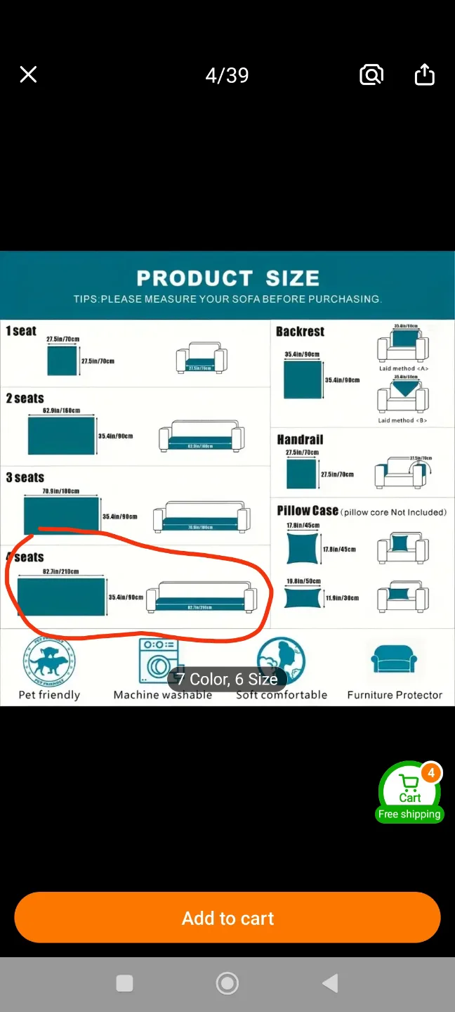 New Khaki Sherpa Sofa Slipcover - Machine Washable image indicator(7)