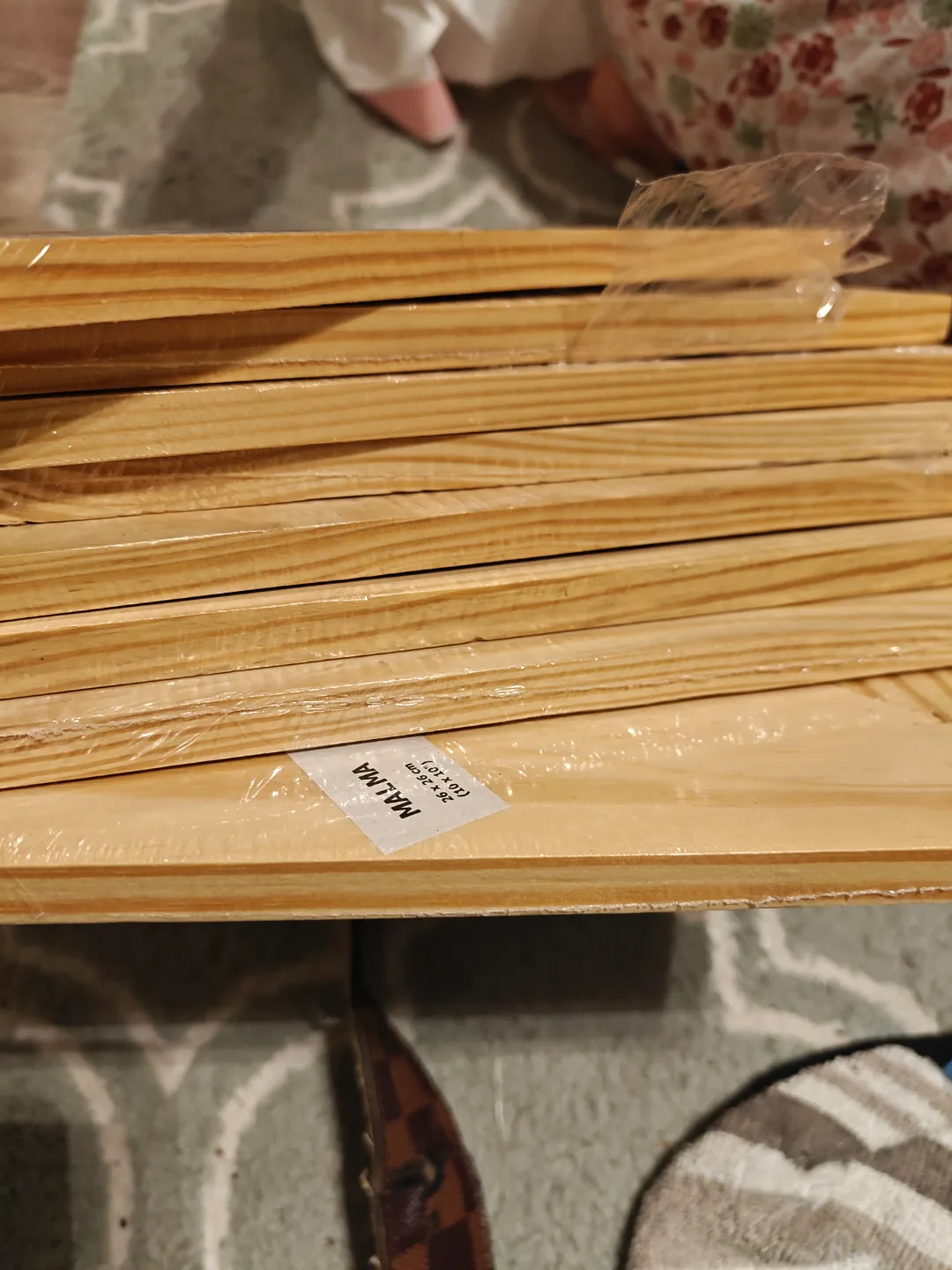 IKEA MALMA Unassembled Pine Picture Frames (Set of 9 image indicator(2)