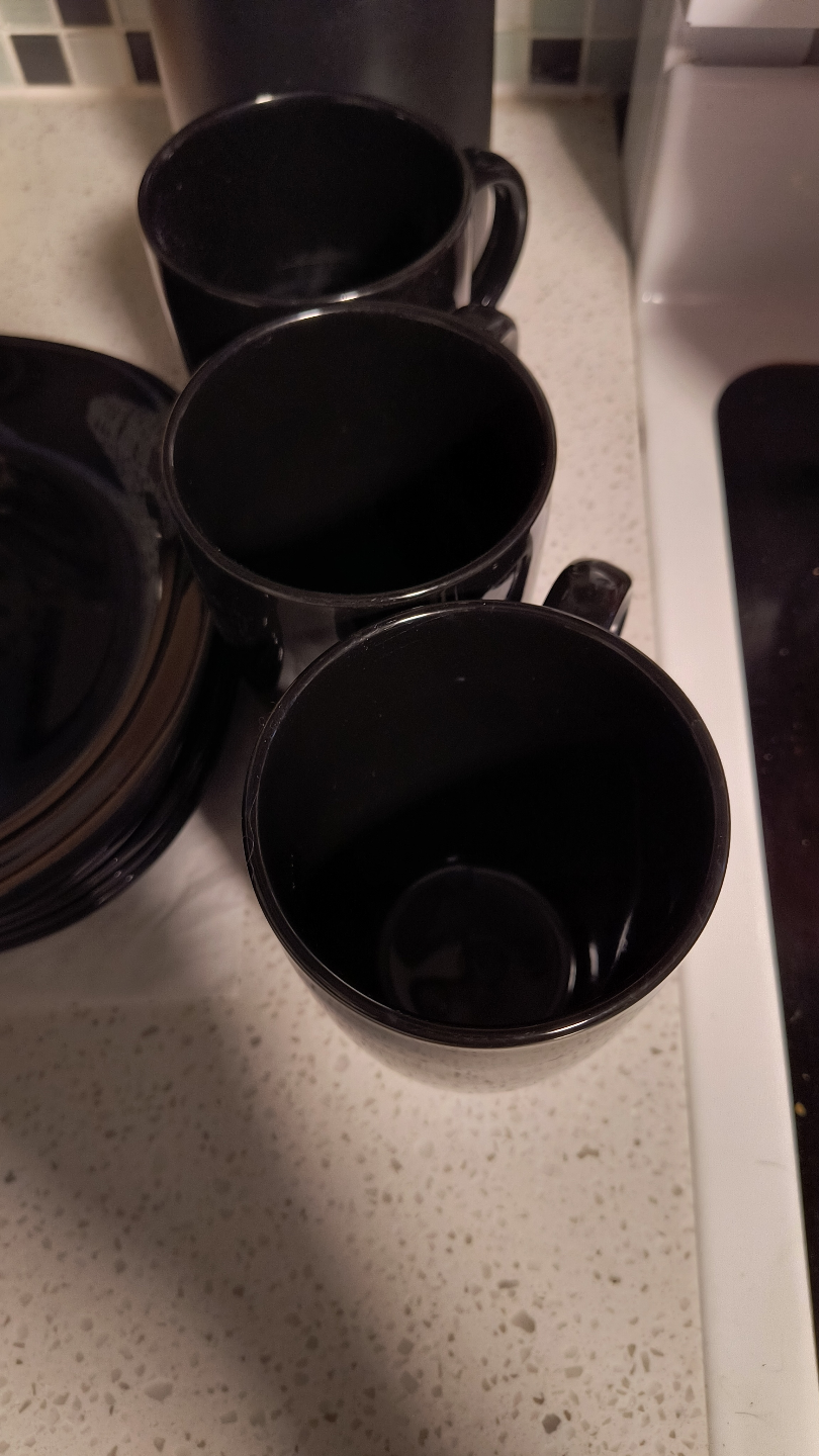 Black Dinnerware Set - Plates, Bowls, and Mugs - photo 4