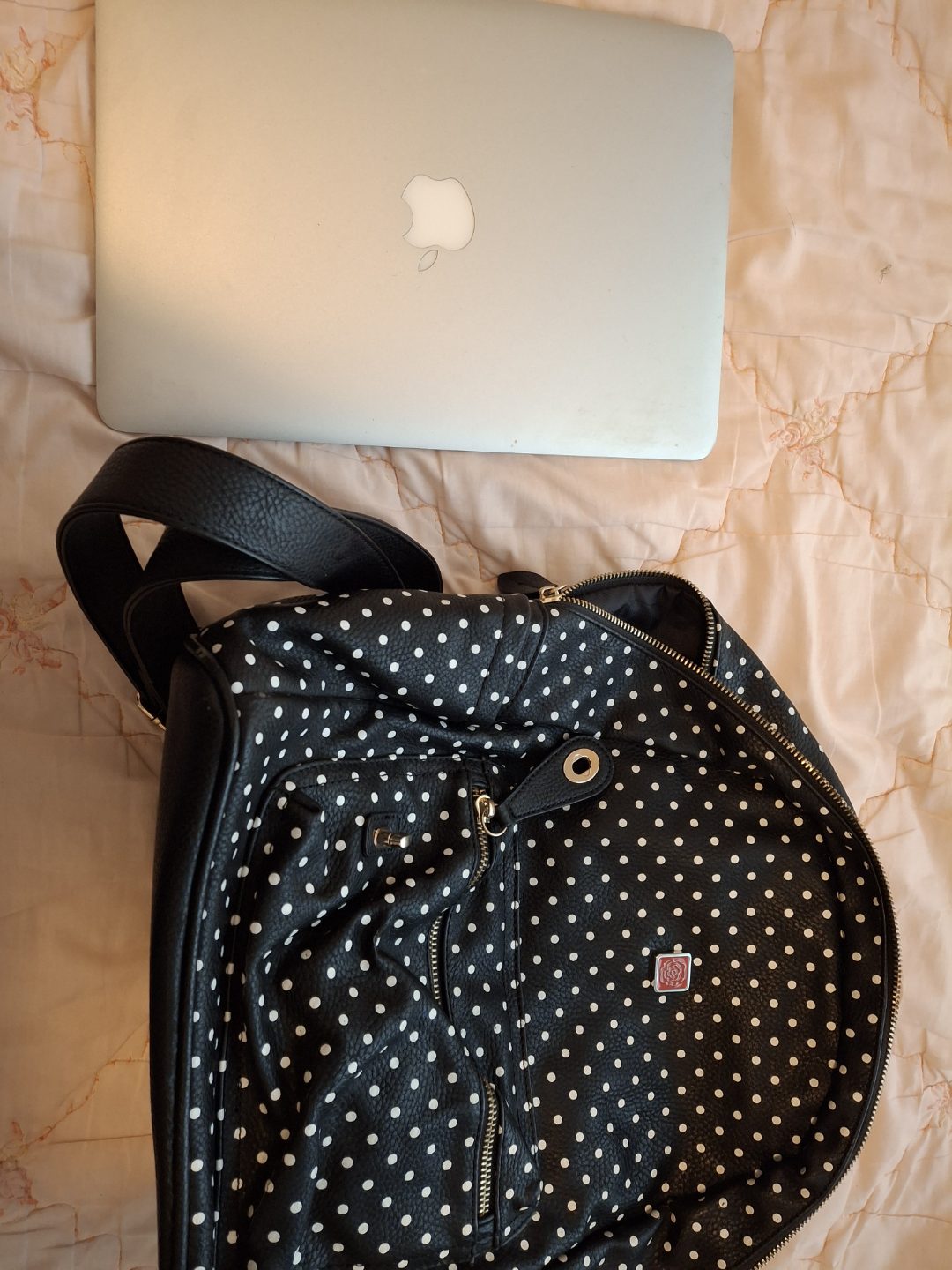 Black and White Polka Dot Backpack - photo 2