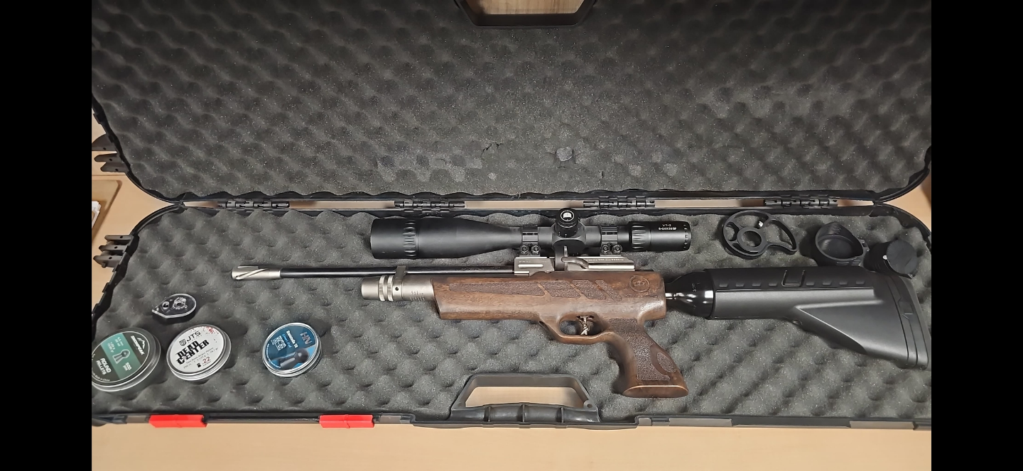 PCP Air Rifle with Scope and COMPRESSOR