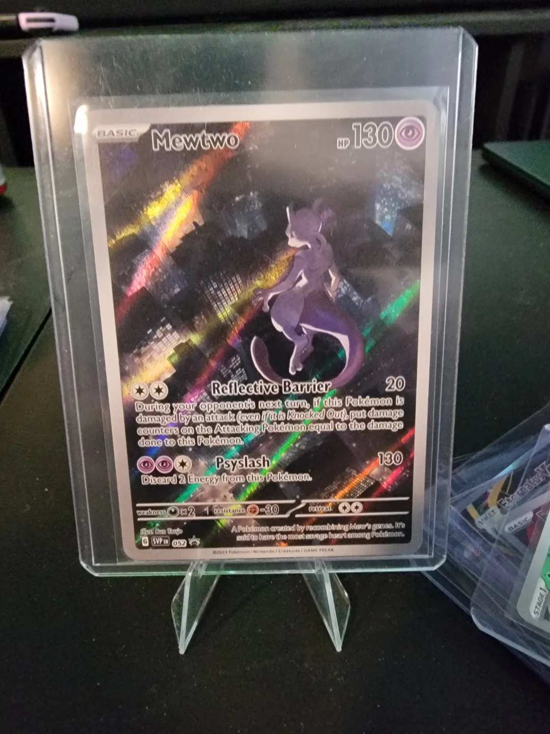 Pokemon Card - Mewtwo -  Rare Holo thumbnail