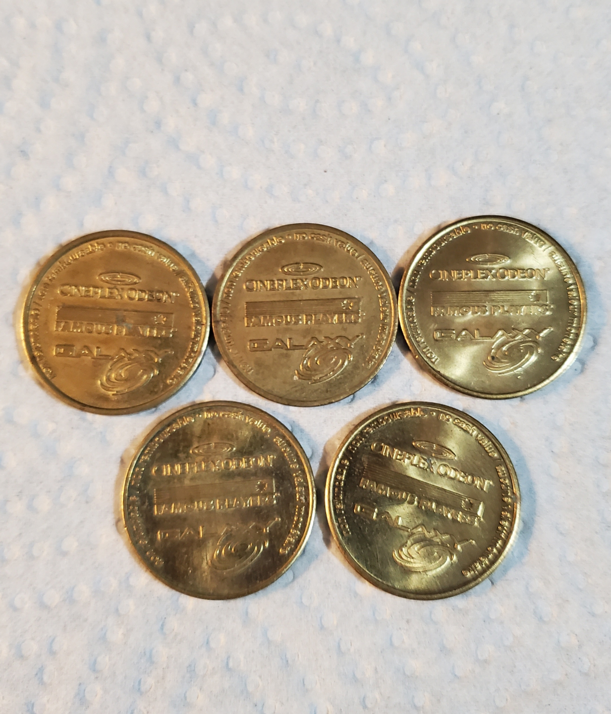Cineplex Brass Tokens - photo 2