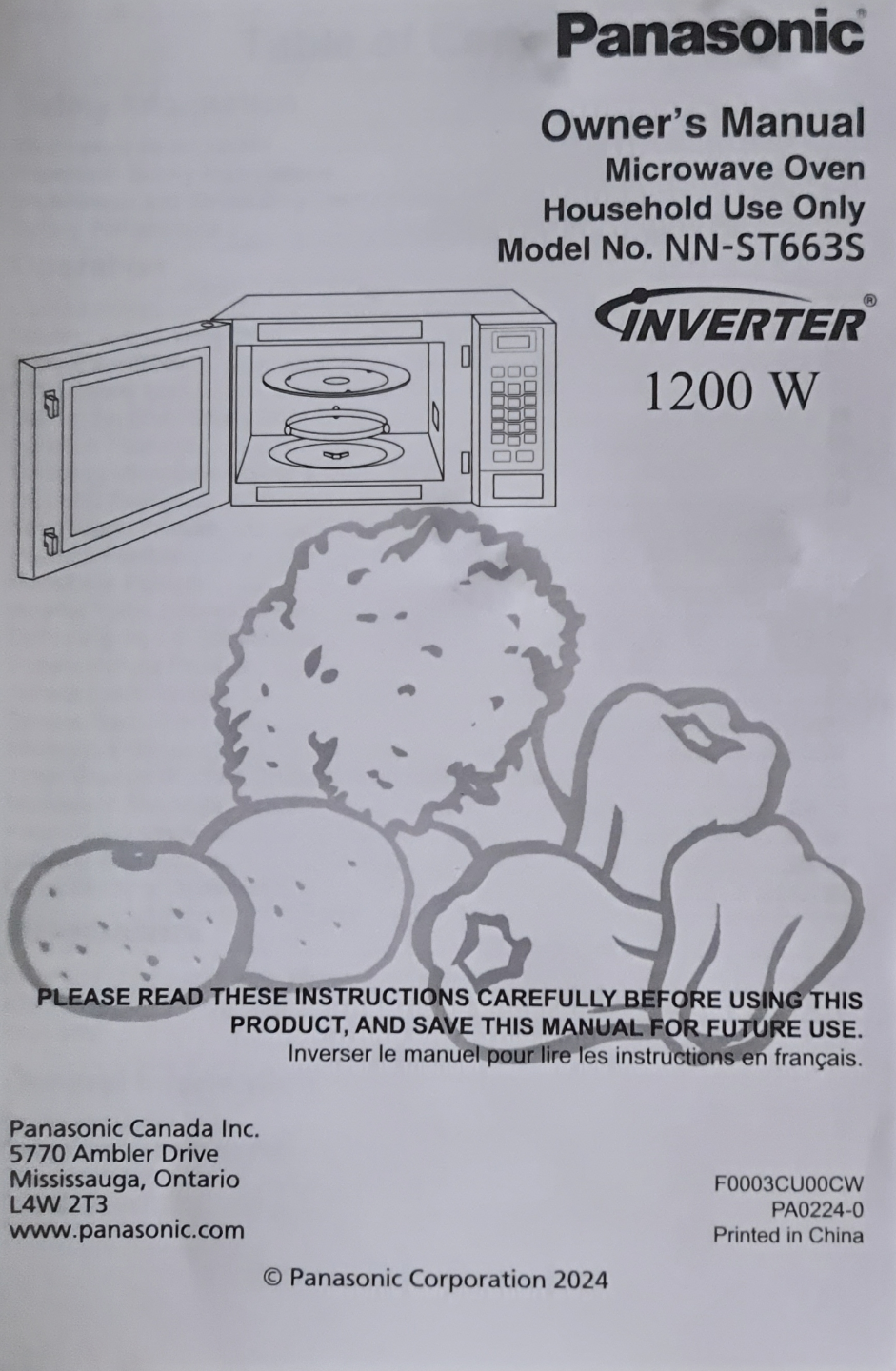 Panasonic NN-ST663S Inverter Microwave Oven - Stainless Steel - photo 3