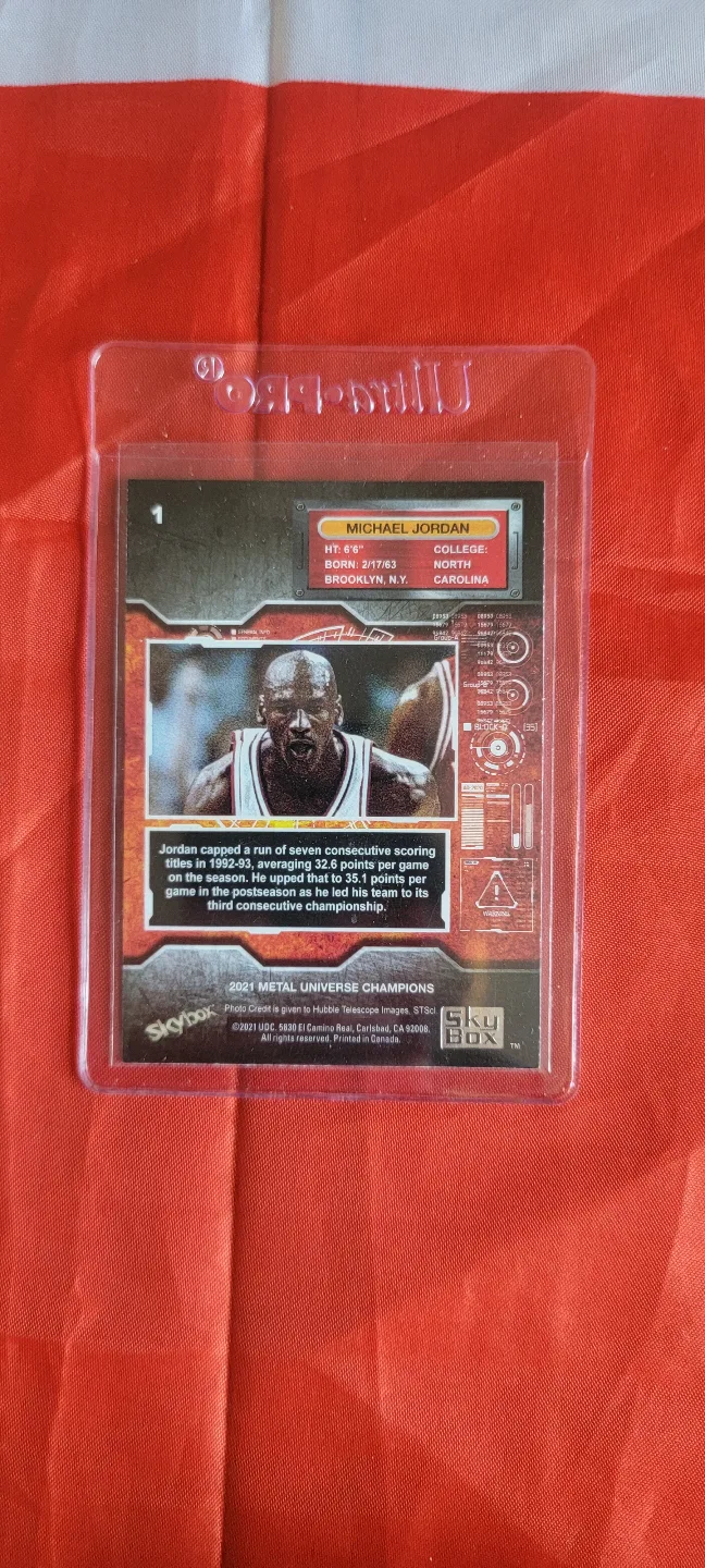 Michael Jordan Skybox Metal Universe Champions #1 Rookie Card image indicator(2)