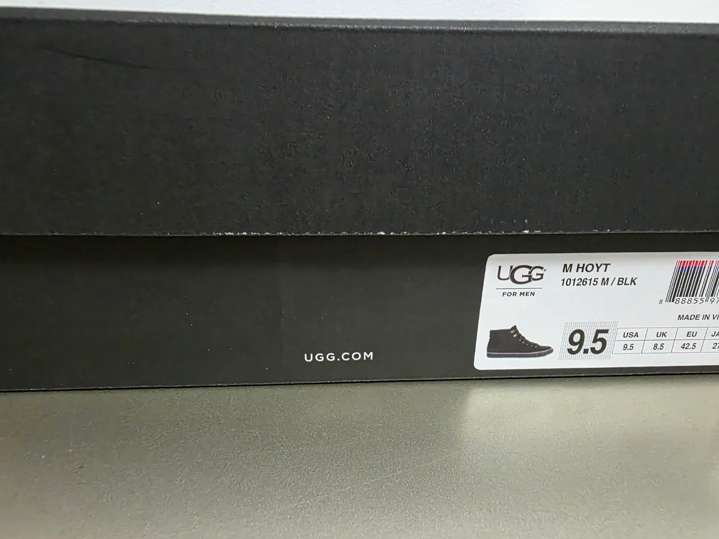 Men's UGG M Hoyt Black High-Top Sneakers - Size 9.5 image indicator(5)