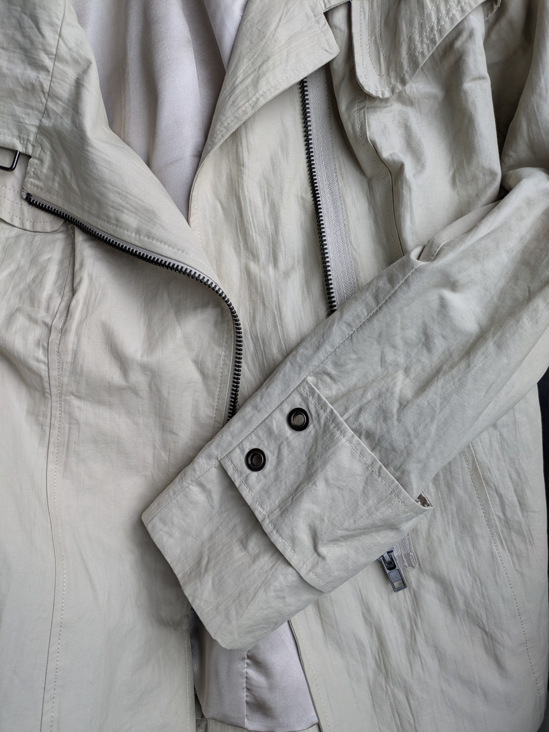 BEDO Women's White Trench Coat Jacket Size M/M - photo 3