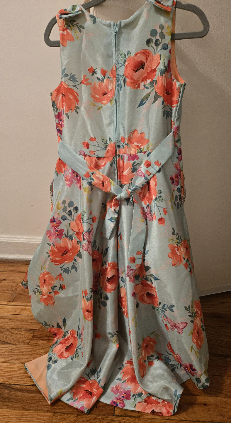 Girls' Floral High-Low Dress Size 7 #freecycle - photo 2