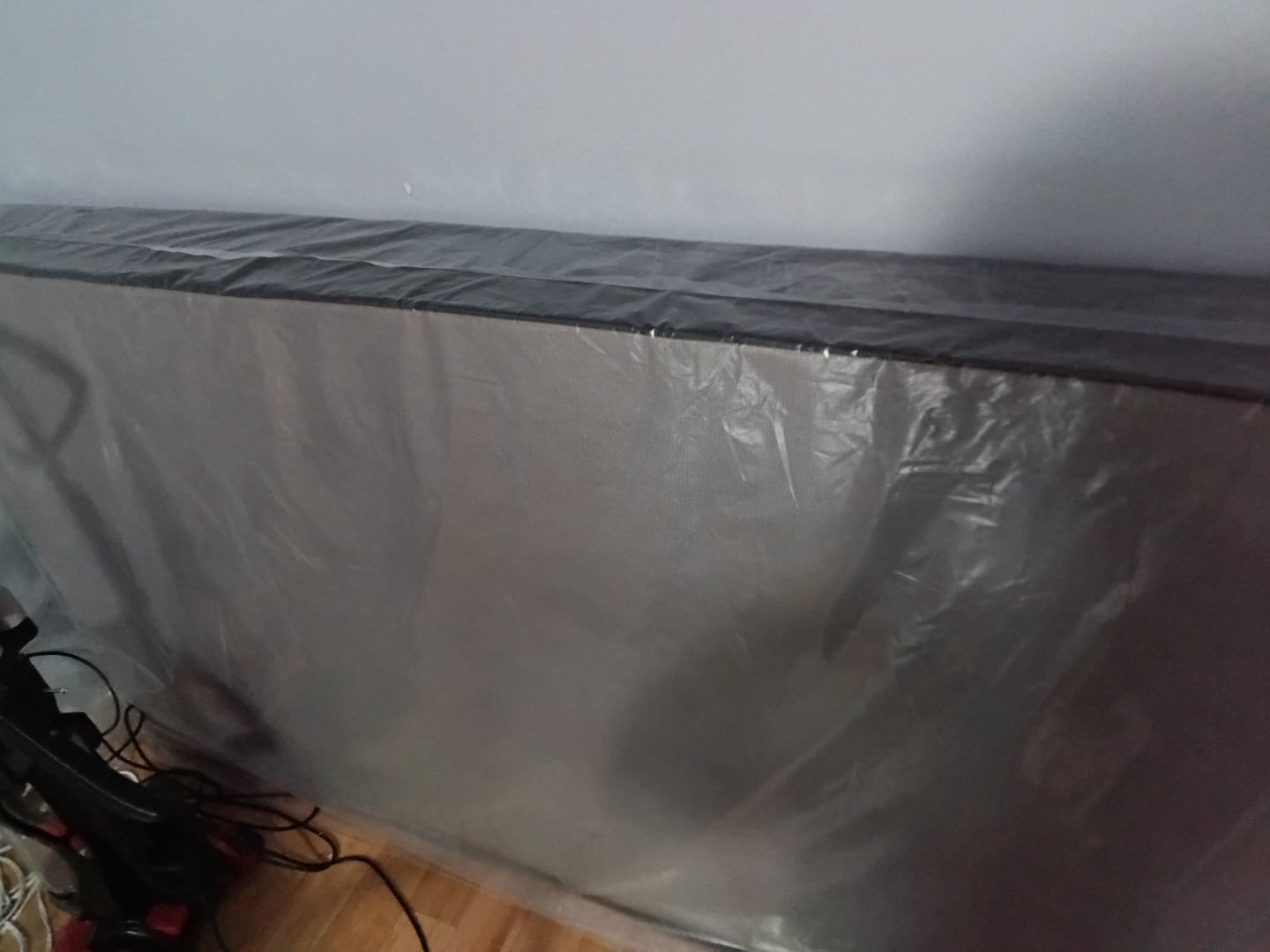 New Full Size Box Spring and Metal Frame