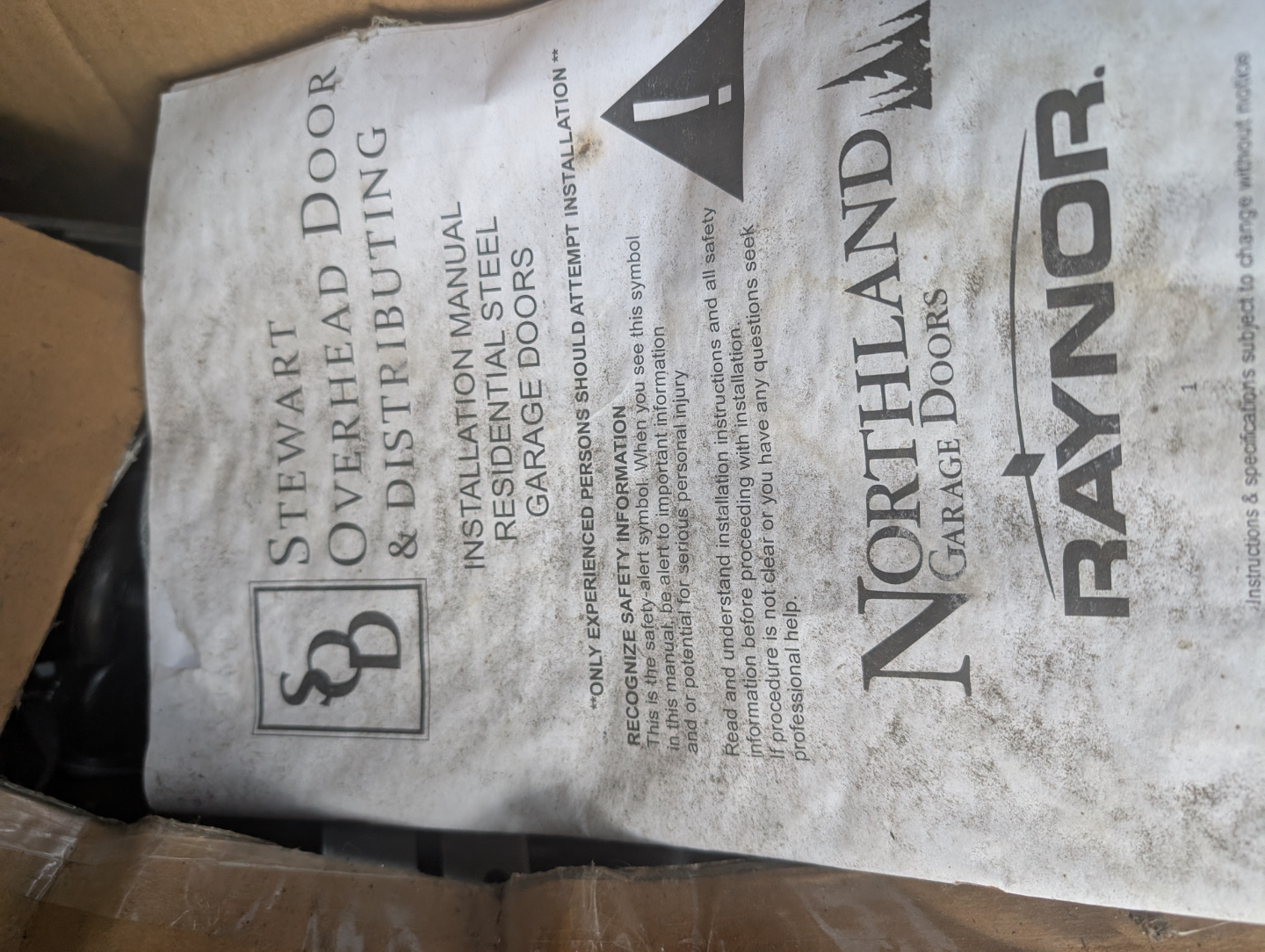 8x7 - Black Woodgrain new garage door r12 insulation - photo 3