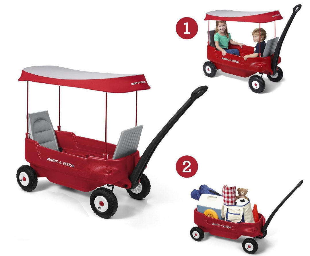Radio Flyer Deluxe All-Terrain Pathfinder Wagon with Canopy