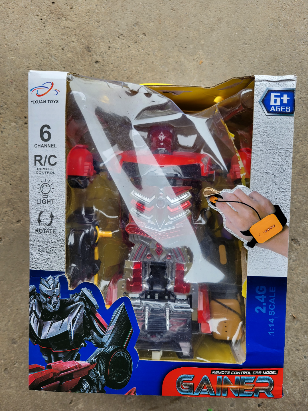 Gainer 6-Channel Remote Control Transforming Robot Car Toy