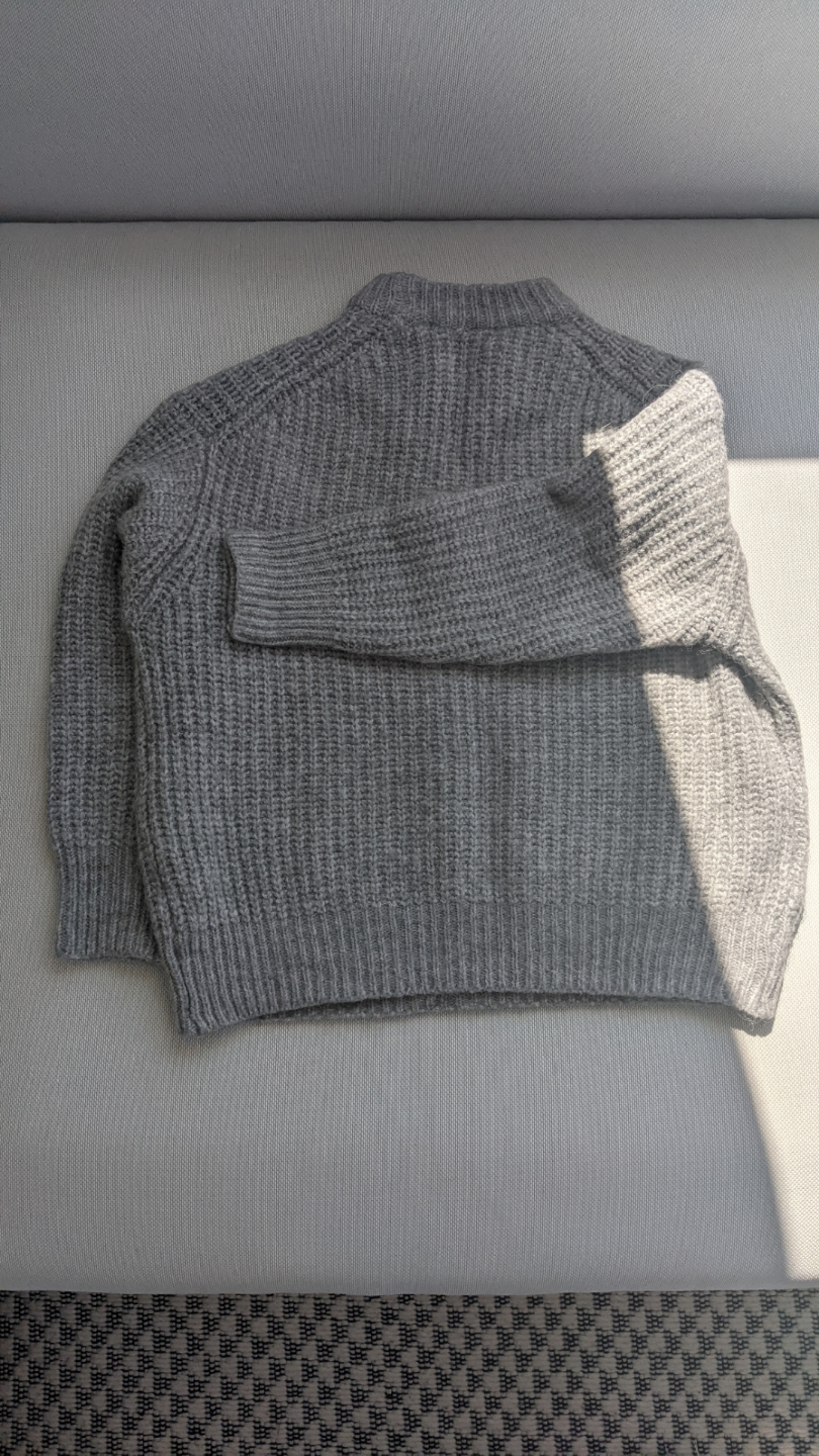 Zara Grey Knitted boxy sweater - photo 2