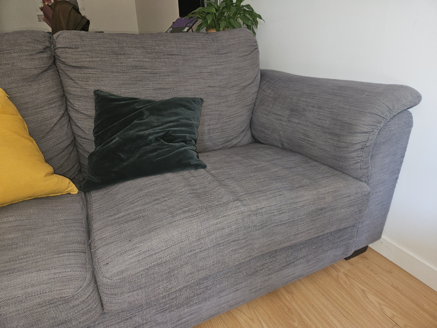 Ikea Grey Three-Seater Sofa - photo 2
