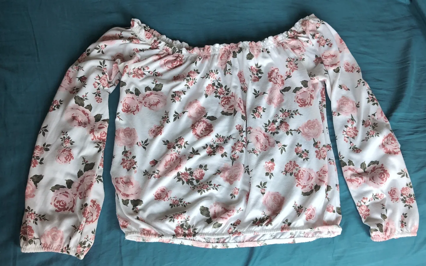 Floral Off-the-Shoulder Blouse thumbnail