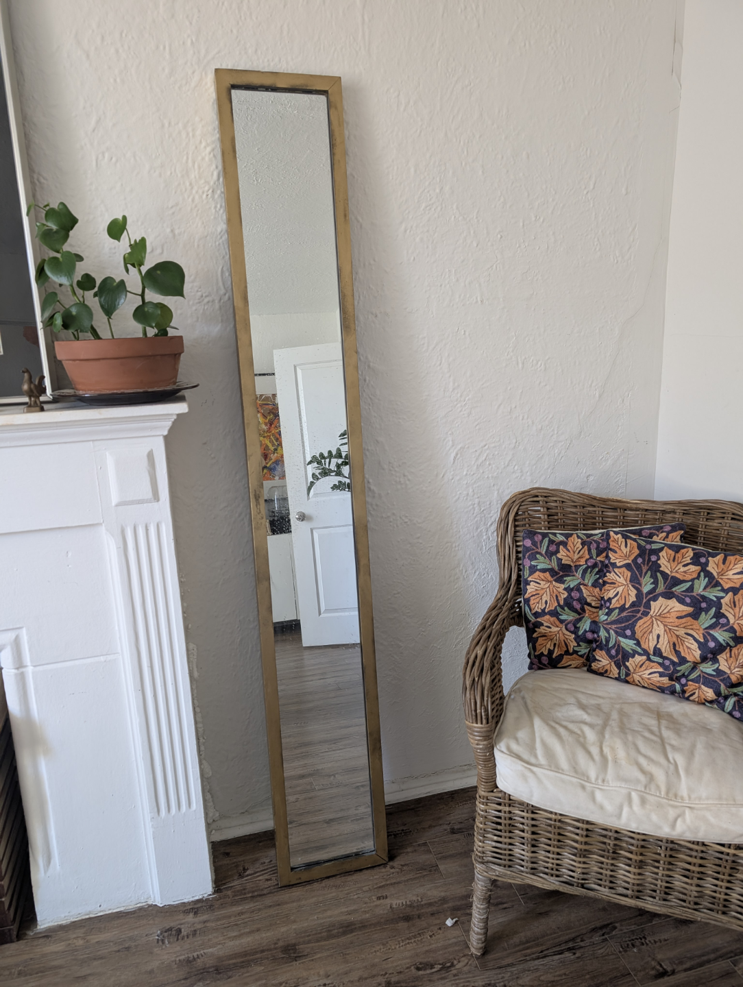 Gold Frame Full Length Mirror - photo 2