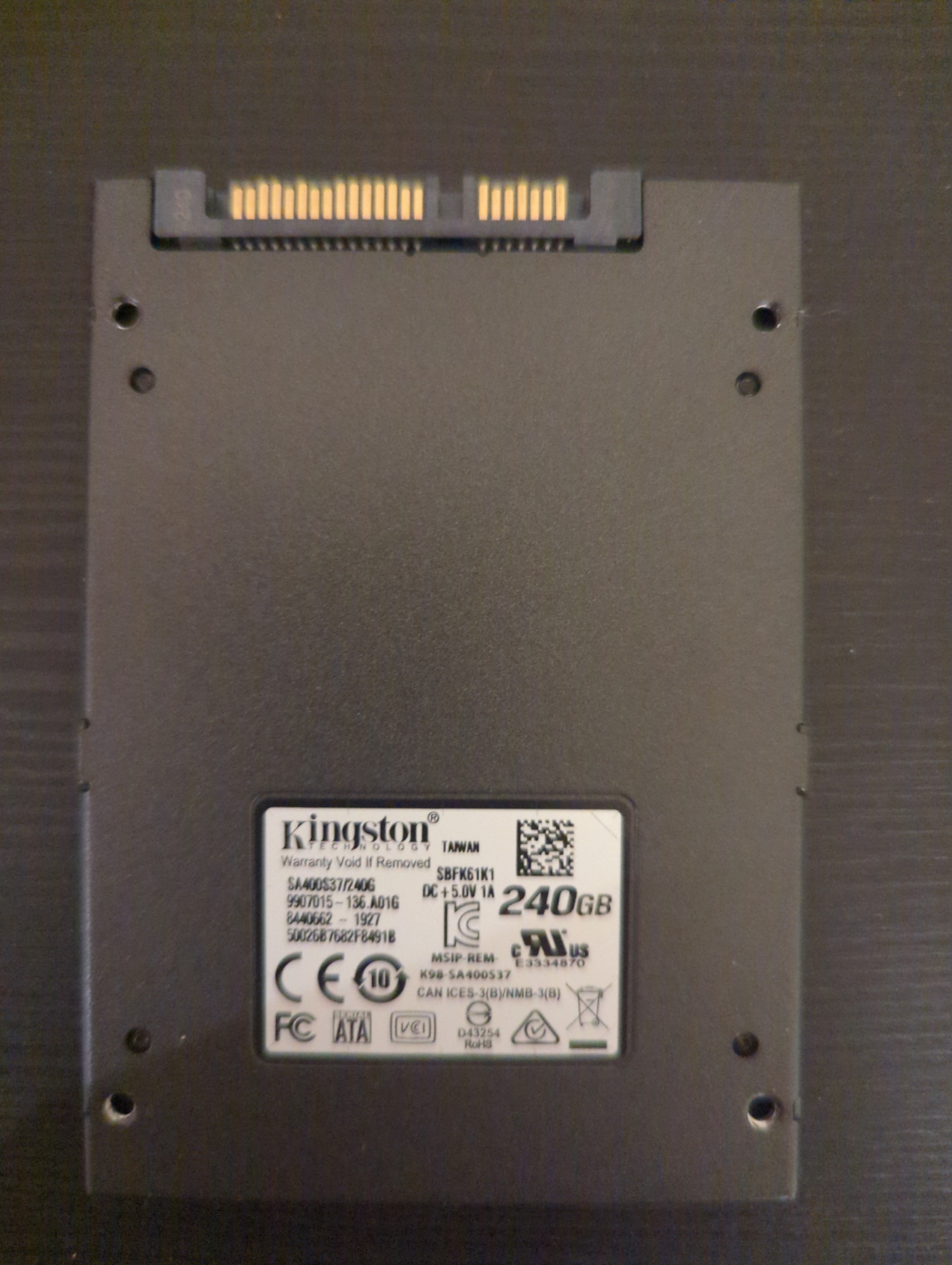 240gb Kingston Solid State Drive - photo 2