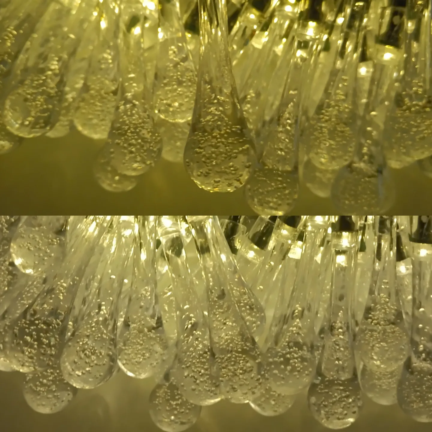 New Solar Powered Teardrop String Lights image indicator(2)