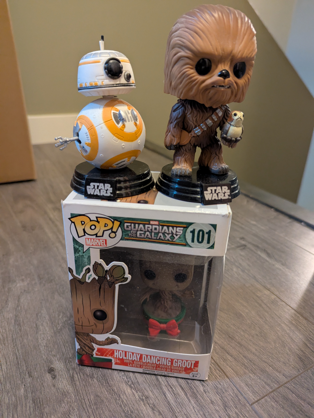 Funko Pop! Figures - Chewbacca & BB-8 + Holiday Dancing Groot