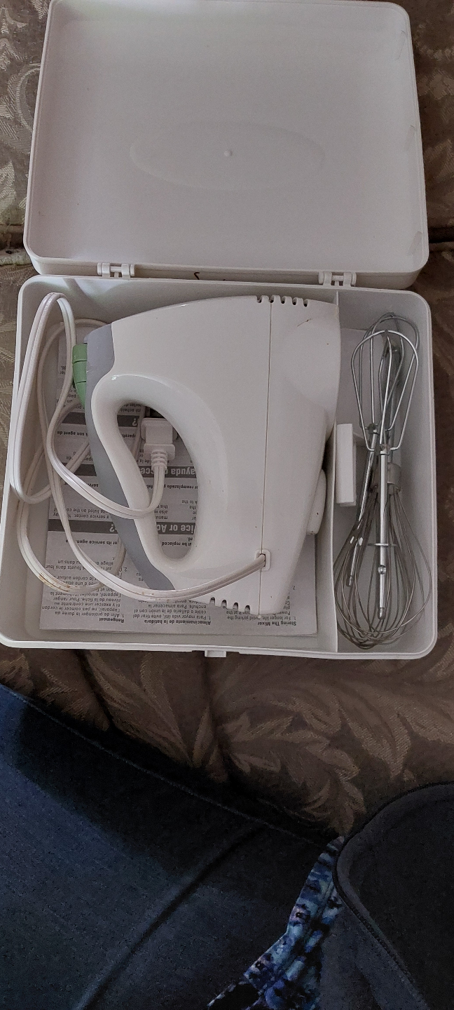 Hand Mixer with Case and Attachments