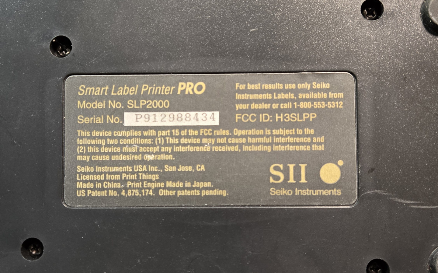 Seiko Instruments Smart Label Printer PRO SLP2000 - photo 2